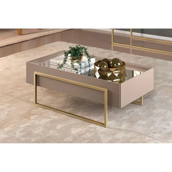 Mesa Centro para Sala, modelo Pilar - DJ Móveis - Imagem 2