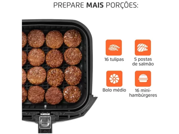 Air Fryer Mondial Family AFN-40-BI Preto 4L com Timer - Imagem 4