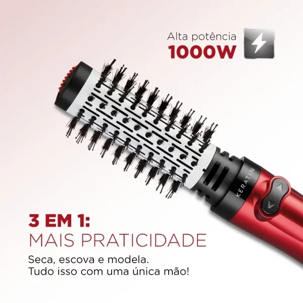 Escova Rotativa Mondial Red Infinity Keratin - Imagem 3
