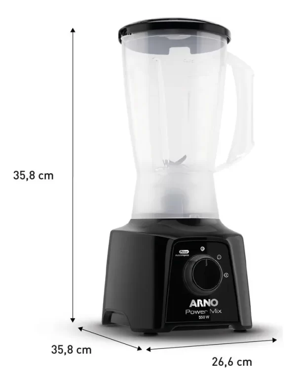 Liquidificador Arno Power Mix Cor Preto 110V - Imagem 5
