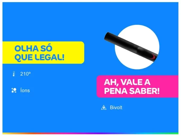 Chapinha/Prancha de Cabelo Cerâmica com Íons 210ºC GA.MA Italy Eleganza Plus - Imagem 3