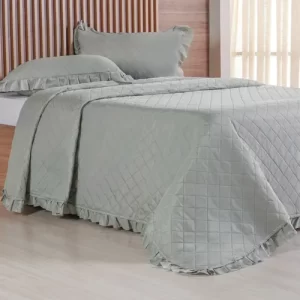 Kit Colcha Frufru 3 Peças Casal 2,10x2,30 Bene Casa