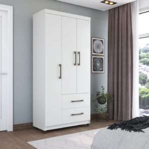 Guarda Roupas/roupeiro Fluence 03 Portas , 02 Gavetas Móveis Paraná