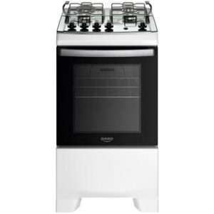 Fogão 4 Bocas Dako Supreme com Mesa em Inox e Acendimento Automático Branco – Bivolt