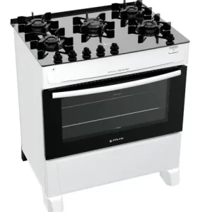 Fogão de Piso Atlas 5 Bocas Monaco Acendimento Automático Top Glass COR BRANCO