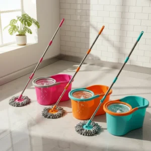 Mop Giratório 360 8 Litros Art House Com Balde Centrifugador